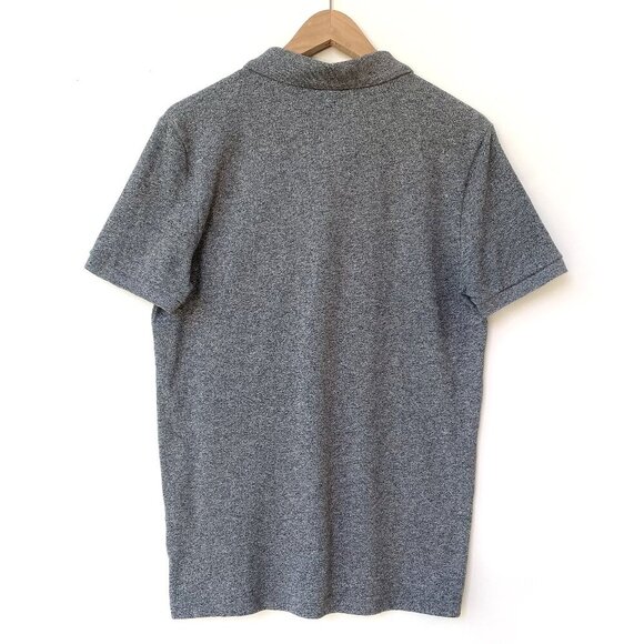 Lacoste Mens Slim Fit L.12.12 Piqué Polo Shirt Size M / 4 Short Sleeve Dark Gray - Picture 3 of 11